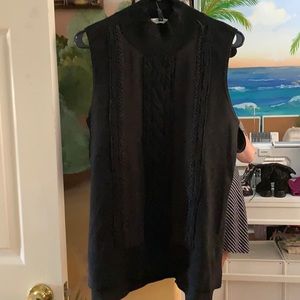 White House Black Market black sleeveless cowl